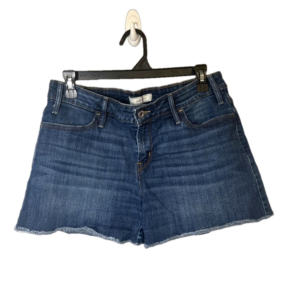 LEVIS Size 10 Raw Hem Denim Shorts